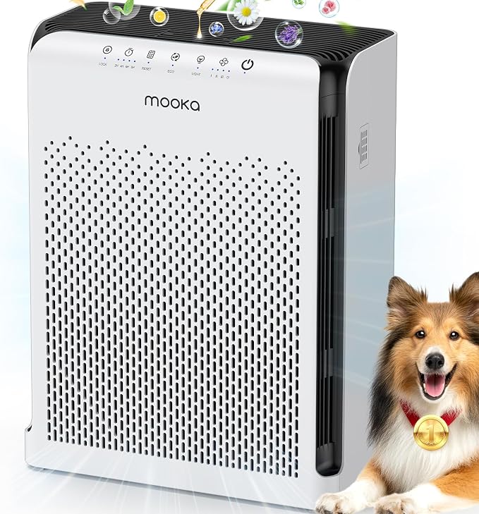Air Purifiers for Home Large Room up to 2200ft², MOOKA Air Purifier for Home by MOOKA