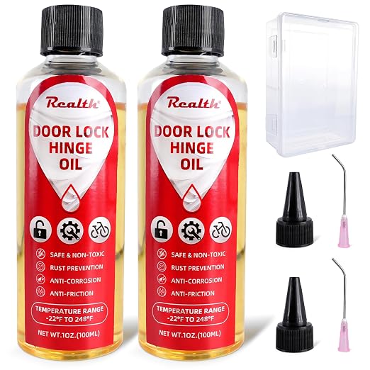 Realth Squeaky Door Hinges Lubricant -Garage Door Lube by Realth