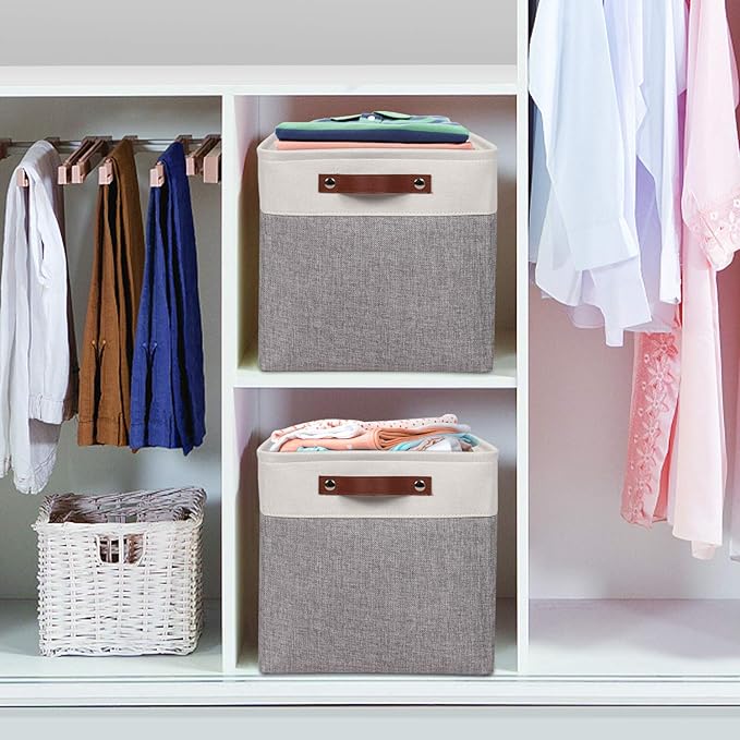Univivi 10.5 Inch Fabric Cube Bins - Image 6