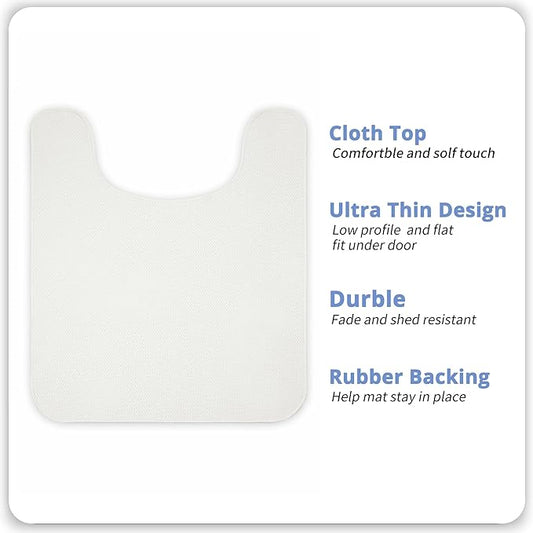 Toilet Rugs U Shaped Bathroom Rug, Machine Washable Non Slip Quick Dry Super - Image 2