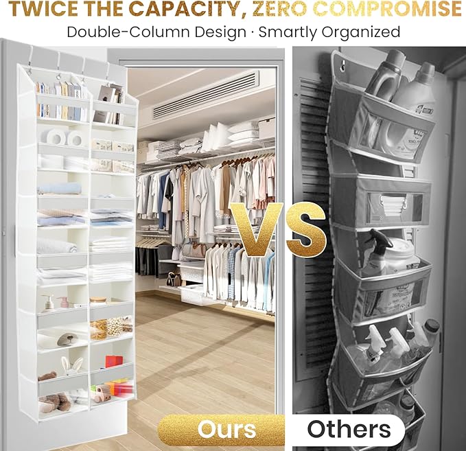 HOMELUX THEORY Heavy Duty Over the Door Organizer - Image 5