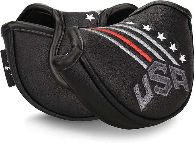 BIG TEETH Putter Cover Mallet Putter Cover Half Mallet Small Golf Headcover - Image 8