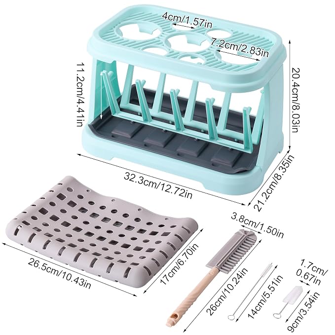 Baby Bottle Drying Rack:Space Saving Standing Drying Rack - Image 2