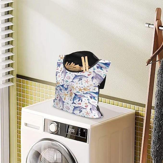 Cute Dophin Clothespin Bag Clothespin Storage - Image 3