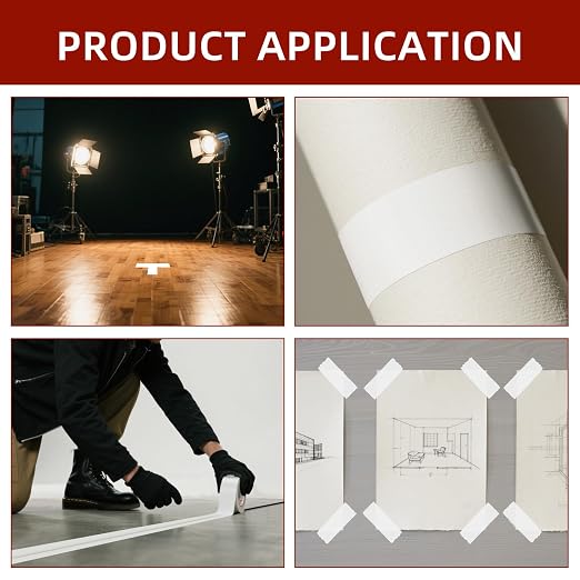 WELSTIK 2 Pack Gaffers Tape White, TV Shoots, Theater Stage Setup, Interior - Image 4