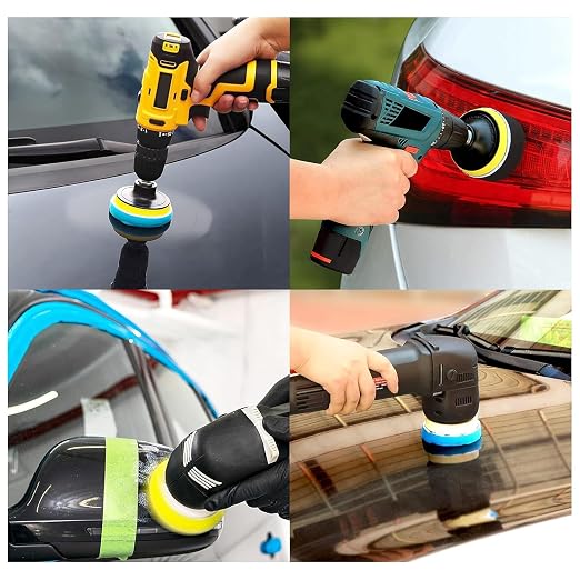 Car Polishing Buffing Kit 3Inch Drill Buffing Pad Buffing Pads, Wool Pads - Image 7