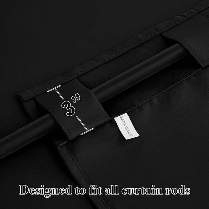 RYB HOME Short Bedroom Blackout Curtains - Image 2