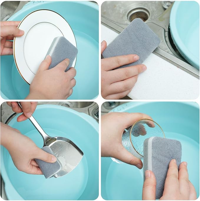 Tanlade 240 Pcs Individually Wrapped Sponge Dishwashing Sponge Bulk Non Scratch - Image 6