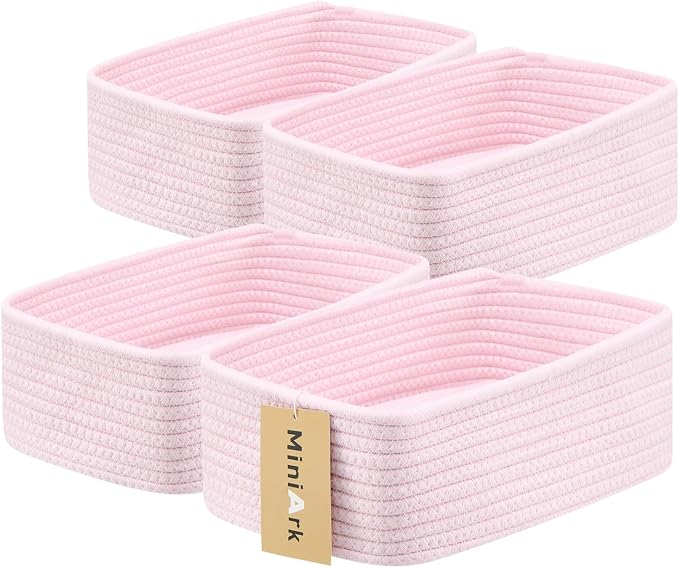 Small Storage Baskets for Organizing | Closet Organizer Bins | Shelf Toy Basket by MiniArkStorageBasketsHome