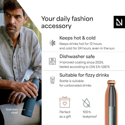 LARS NYSØM Stainless Steel Insulated Water Bottle 12oz 17oz 25oz 34oz 51oz | - Image 2