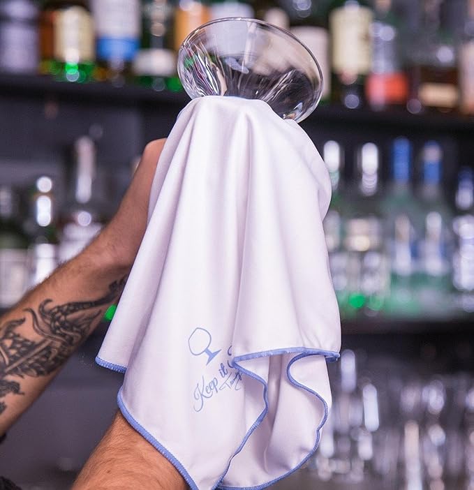 Trendy Bartender Microfiber Glass Polishing Lint-Free Cloth - Image 6