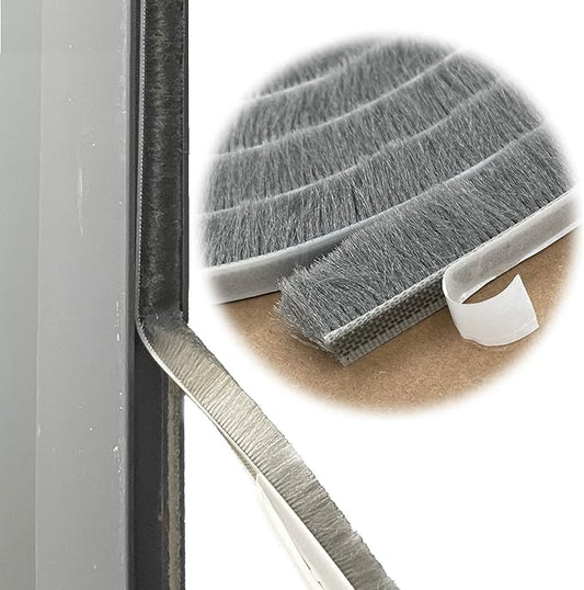 Fuzzy Weatherstripping for Window and Door Frame Side, Pile Self Adhesive Brush by Zhilokdor