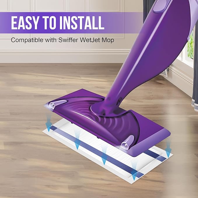 Mopping Pad Refill for Wet Jet Mop, Disposable Multi Surface Wetjet Hardwood - Image 6