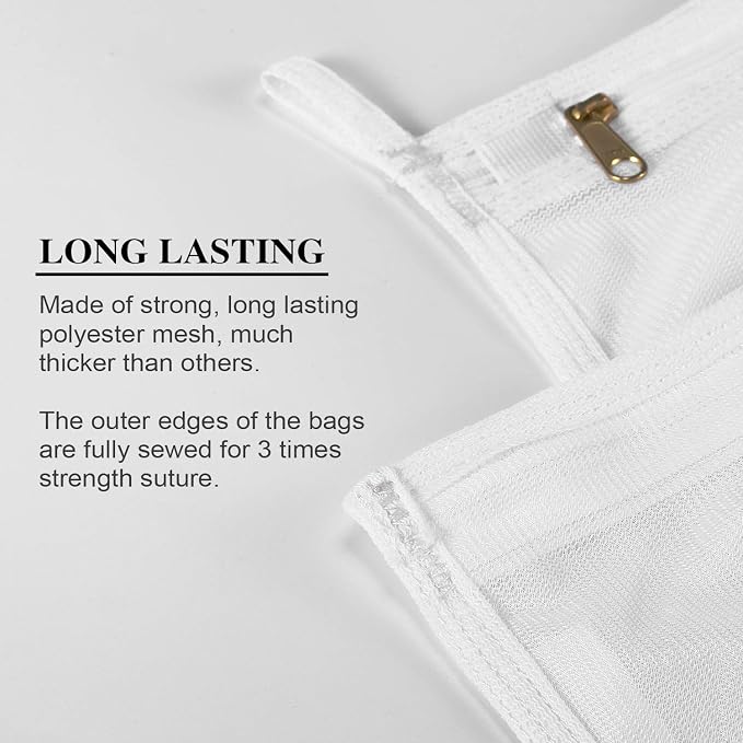 Reusable Mesh Laundry Bags, Delicates Garment Washing Bags - Image 4