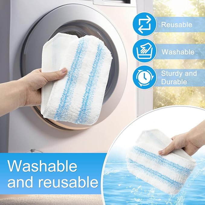 6 Pack Microfiber Replacement Mop Pads - Image 5