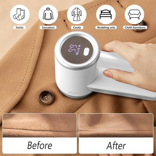 iRUNTEK Rechargeable Fabric Shaver, Electric Commercial Lint Remover - Image 2