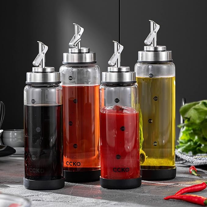 Glass Olive Oil Dispenser Bottle Shatterproof and Leakproof - Image 2