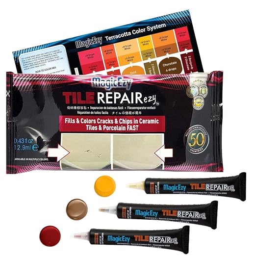 MagicEzy Tile Repair Kit: Porcelain Repair Kit by MagicEzy