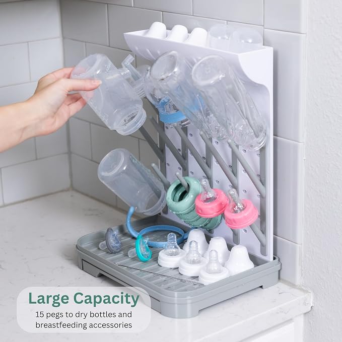 Baby Bottle Drying Rack – Large Vertical Bottle Dryer - Image 2