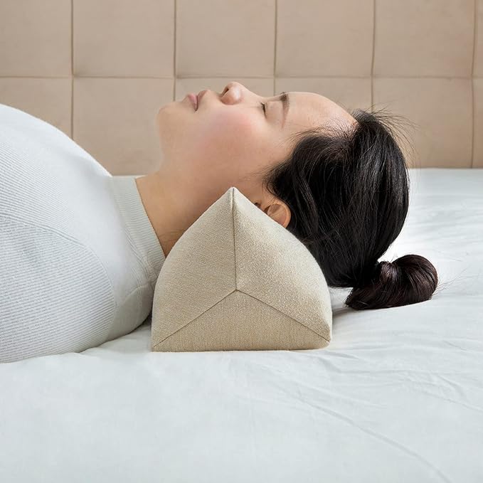 Buckwheat Neck Support Pillow Cervical Neck Cylinder Bolster Pillow, Buckwheat - Image 4