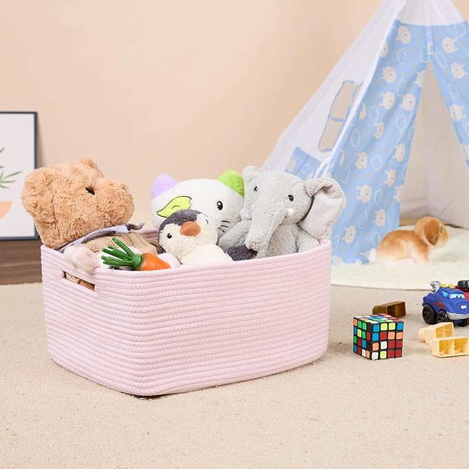 Large Storage Baskets for Shelves, Closet Organizers Bins for Clothes Blanket - Image 5