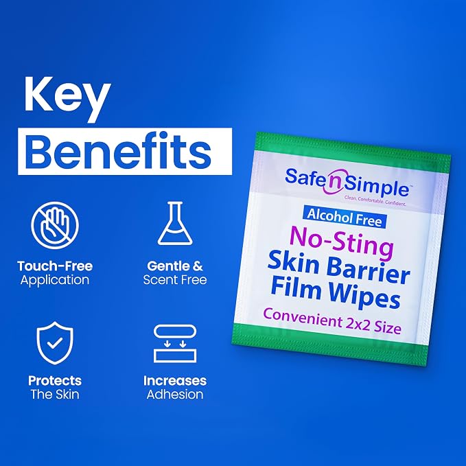 Safe n' Simple No Sting Skin Prep Wipes - Image 6