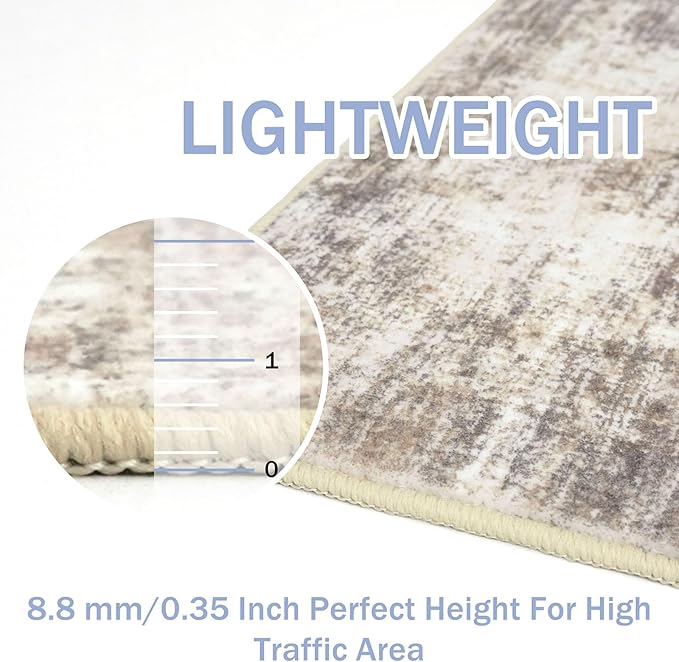IOHOUZE Abstract Runner Rug 2x12 Ft Washable Runners - Image 5