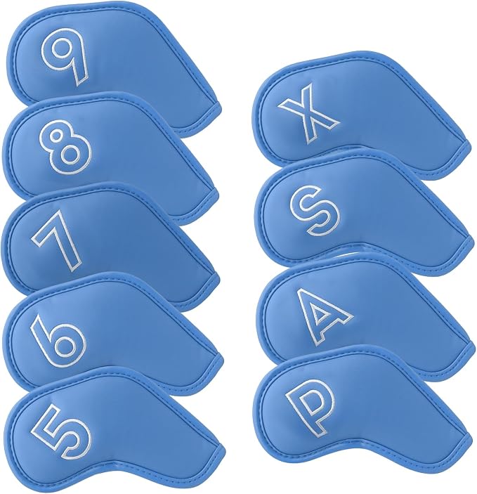 Montela Golf Iron Covers, Golf Iron Head Covers Leather Golf Iron Covers Set by montelagolf