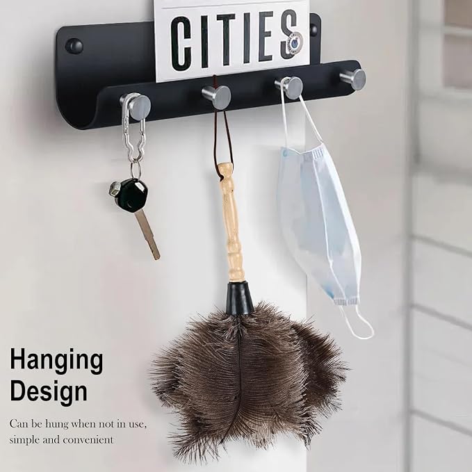 Ostrich Feather Duster 14" Natural Handheld Reusable Feathers Dusters - Image 7