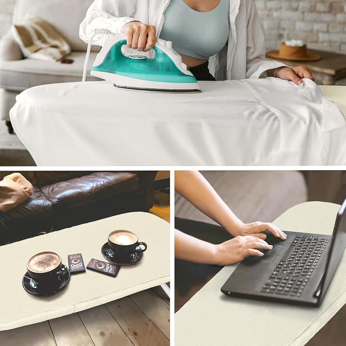 Metal Small Ironing Board Tabletop 31x12, RAINHOL Countertop Mini Iron Board - Image 7