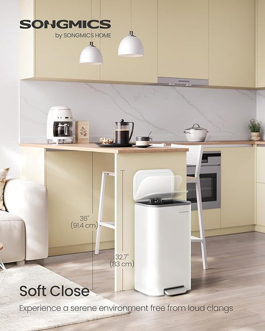 SONGMICS Kitchen Trash Can, 8-Gallon Garbage Can - Image 2