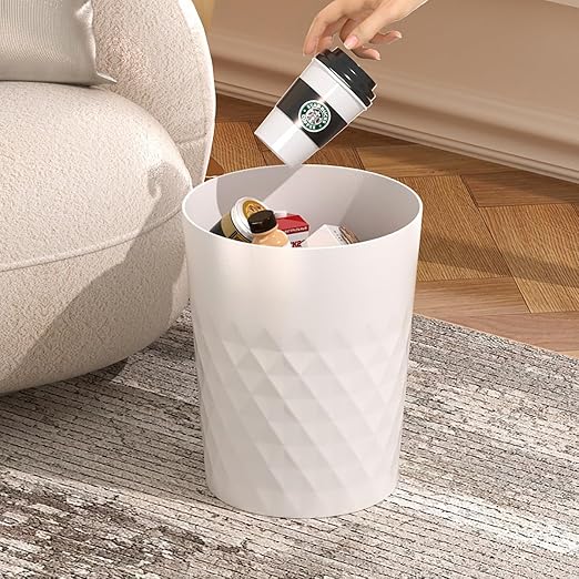 2 Pack Small Trash Can 1.8 Gallon Bathroom Garbage Can Waste Basket Recycling - Image 5