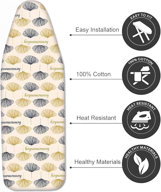 Ironing Board Cover with Two 5MM Thick Feltpads, Fits Standard Ironing Boards - Image 4