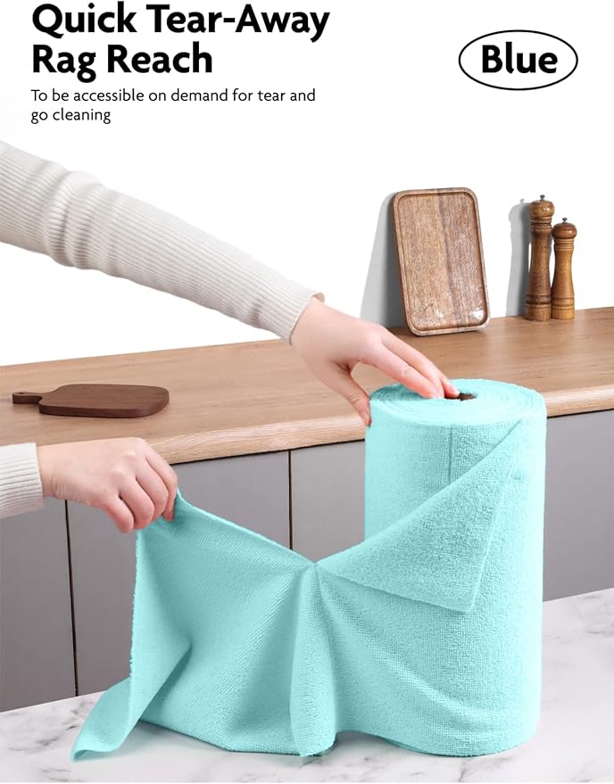 Fantasticlean Microfiber Cleaning Cloth Roll -40 Pack, Tear Away Microfiber - Image 2