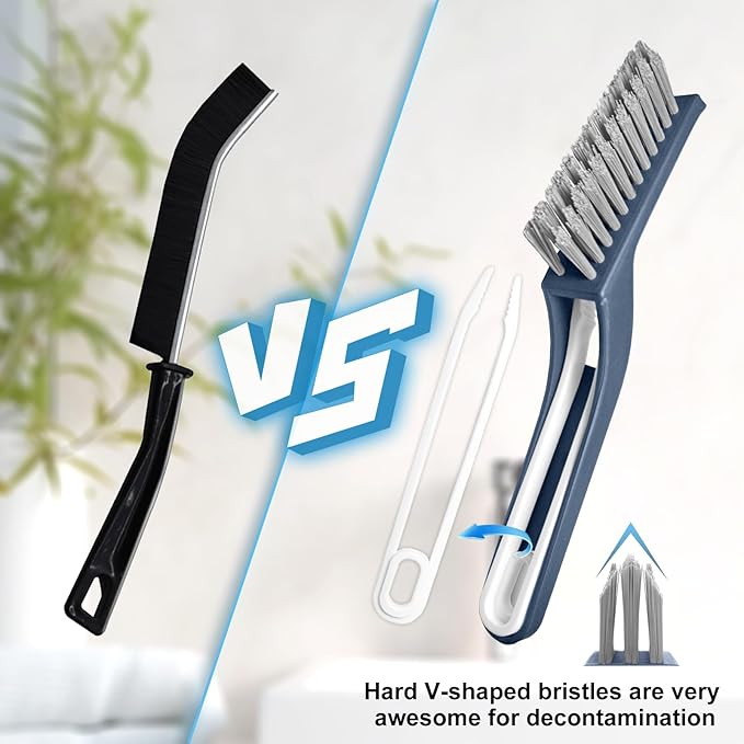 Cleaning Brush - QAGOBDI Hard Bristle Crevice Cleaning Brush - Image 5