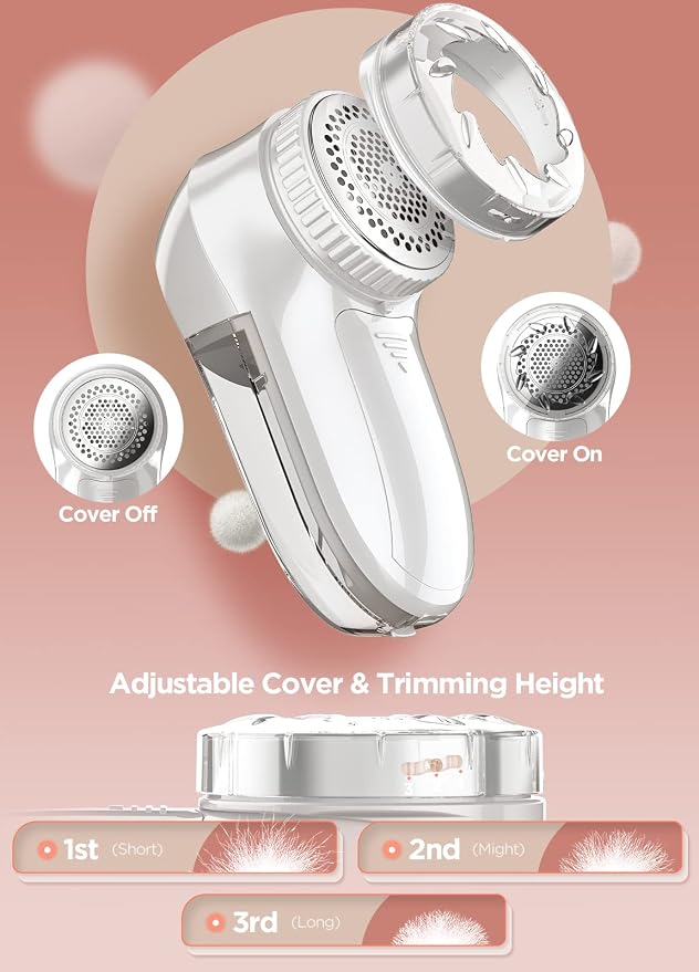 Bymore Fabric Shaver, Lint Remover, Lint Shaver Defuzzer Sweater Shaver - Image 4