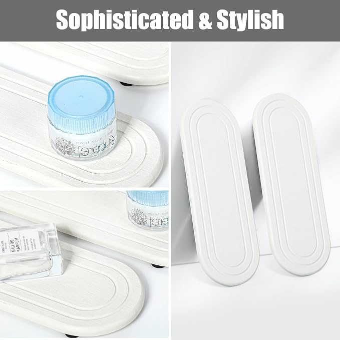 2PCS Water Absorbing Stone Tray, Fast Drying Diatomite Stone Sink Tray - Image 7