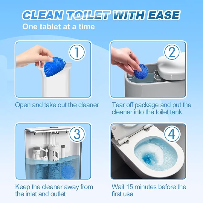 KIISIISO Multipurpose Bathroom Cleaners, 54 Pack Commercial & Household Toilet - Image 6