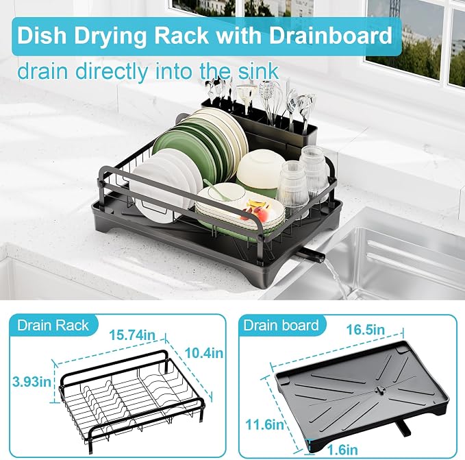 Dish Drying Rack for Kitchen Counter - Image 3