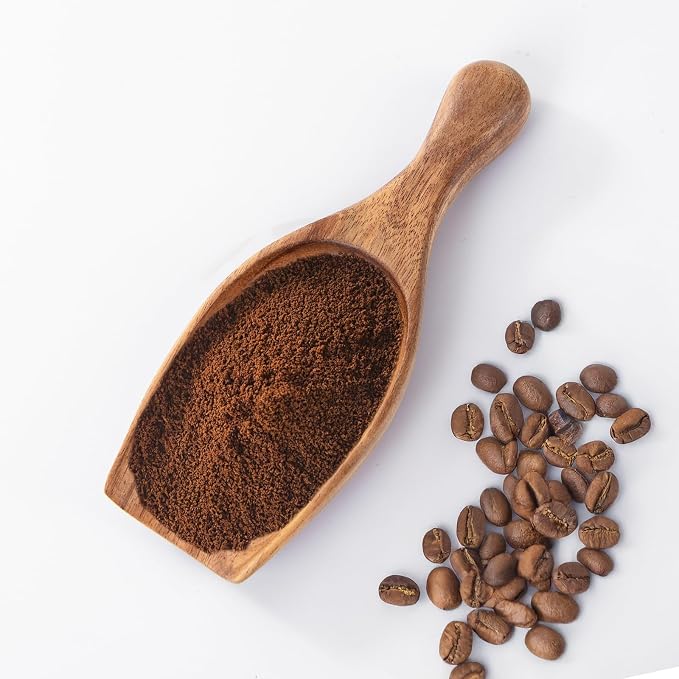 Wooden Coffee Scoop, 6.3 Inch Large Ground Coffee Scoop, Acacia Wood Wooden - Image 3