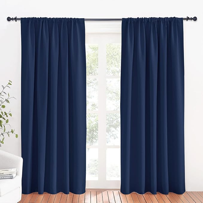 RYB HOME Large Curtains for Living Room 84 inches Length, W 70 x L 84, 2 Panels by RYBHOME