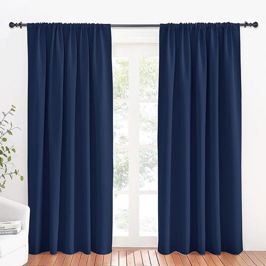 RYB HOME Large Curtains for Living Room 84 inches Length, W 70 x L 84, 2 Panels by RYBHOME