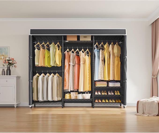 VIPEK V5C Heavy Duty Covered Clothes Rack Portable Closet Rack, Adjustable - Image 3