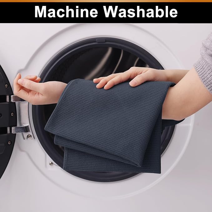 Homaxy 100% Cotton Waffle Weave Kitchen Towels - Image 4