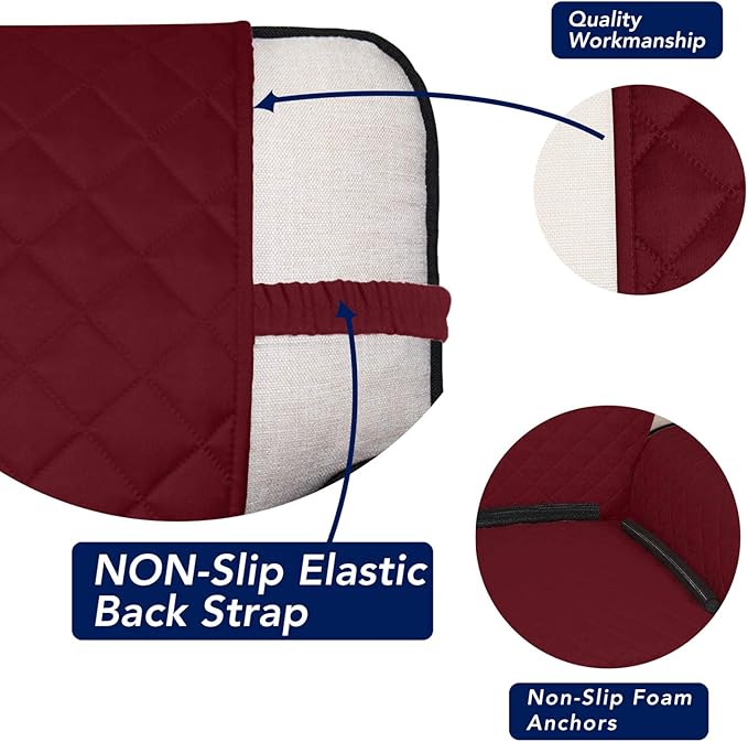 PureFit Reversible Quilted Sofa Cover, Water Resistant Slipcover Furniture - Image 3
