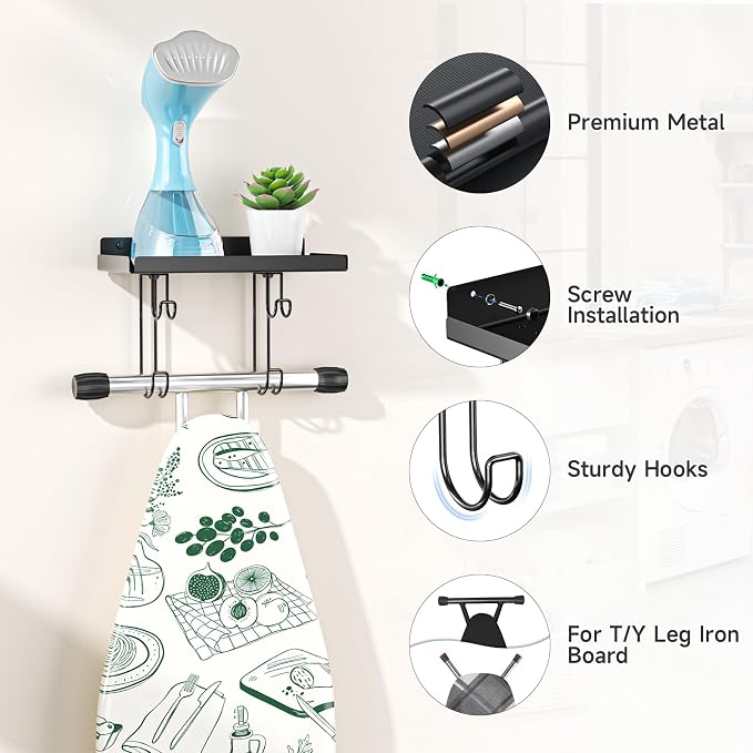 Ironing Board Holder Wall Mount, Ironing Board Hanger - Image 7