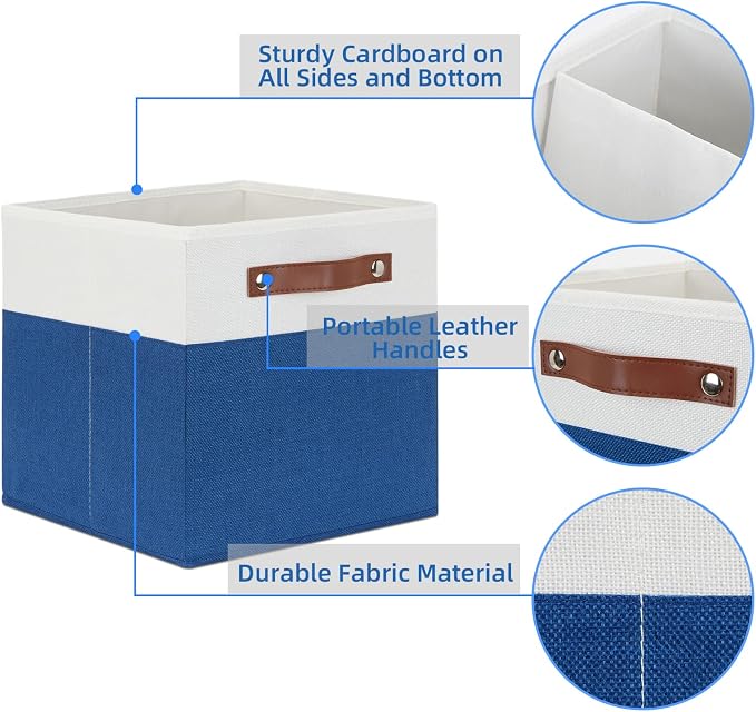 Temary 11 Storage Cube Bins for Shelves, Closet - Image 3