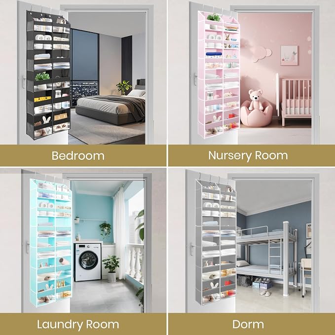 HOMELUX THEORY Heavy Duty Over the Door Organizer - Image 6