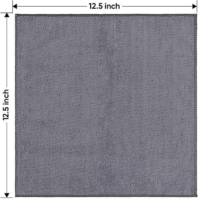 HOMEXCEL Microfiber Cleaning Cloth 12 Pack, 12.5 x 12.5 inch Microfiber Towels - Image 7