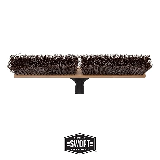 SWOPT 24” Premium Rough Surface Push Broom Head — Outdoor Push Broom - Image 4